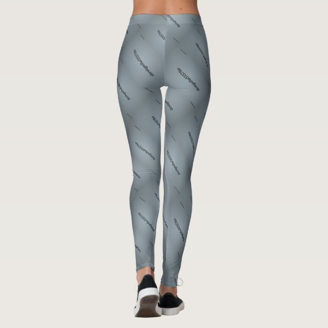 Legging DESENHAR MODERN abstrato em cinza branco preto (Verso)