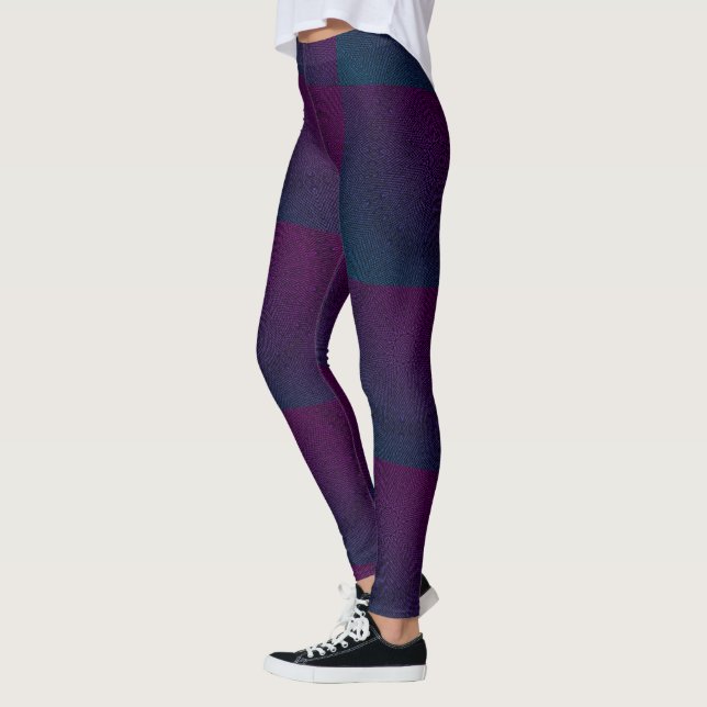 Legging DESENHAR MODERN-abstrato-mosaico azul-profundo-rox (Esquerda)