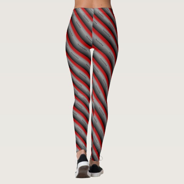 Legging DESENHAR MODERN abstrato preto (Verso)