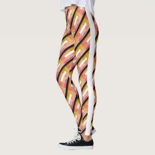 Legging DESENHAR MODERN amarelo-claro-branco-abstrato