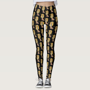 Legging desenho animado crianças de leão retrô safari anim