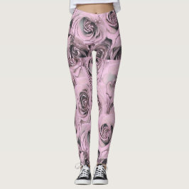 Legging Desenho das rosas cor-de-rosa