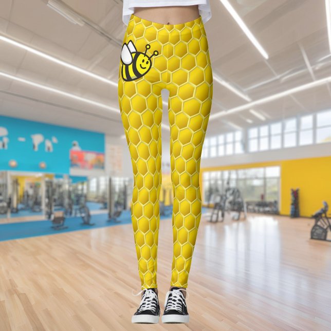 Legging Desenho de Abelha Melífera (Criador carregado)