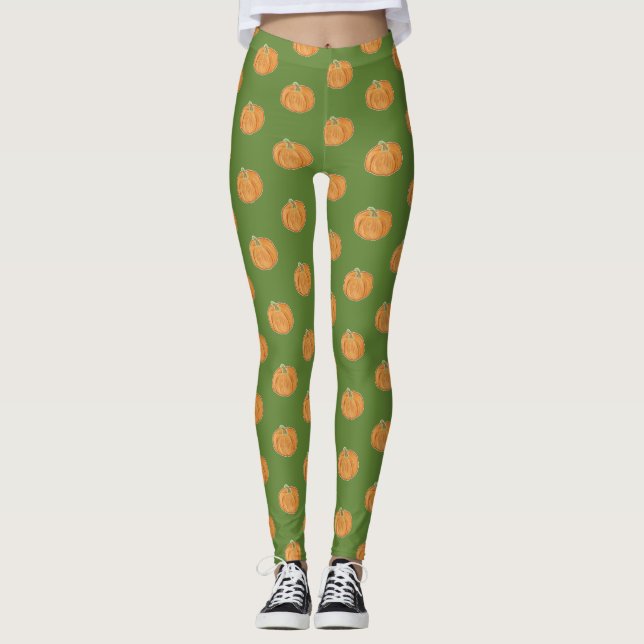 Legging Desenho de Abóbora (Frente)