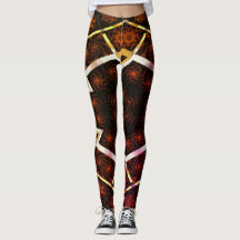 Desenho de abstrato MODERN em mosaico amarelo-verm