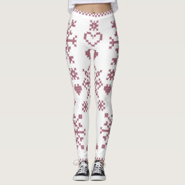 Legging Desenho de Amostras de Padrão Cruzado Amante de Na