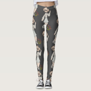 Legging Desenho De Bebê De Alta Menina