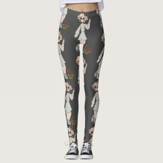Legging Desenho De Bebê De Alta Menina