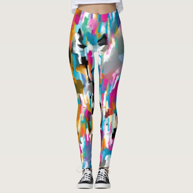 Legging Desenho de designer maravilhoso (Frente)