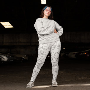 Legging Desenho de elefante