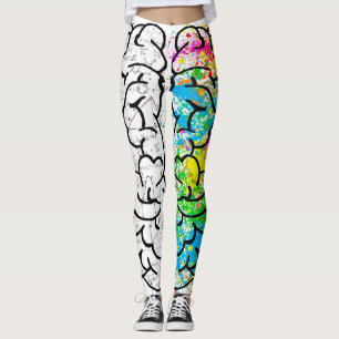 Legging Desenho de ideias de psicologia da mente cerebral