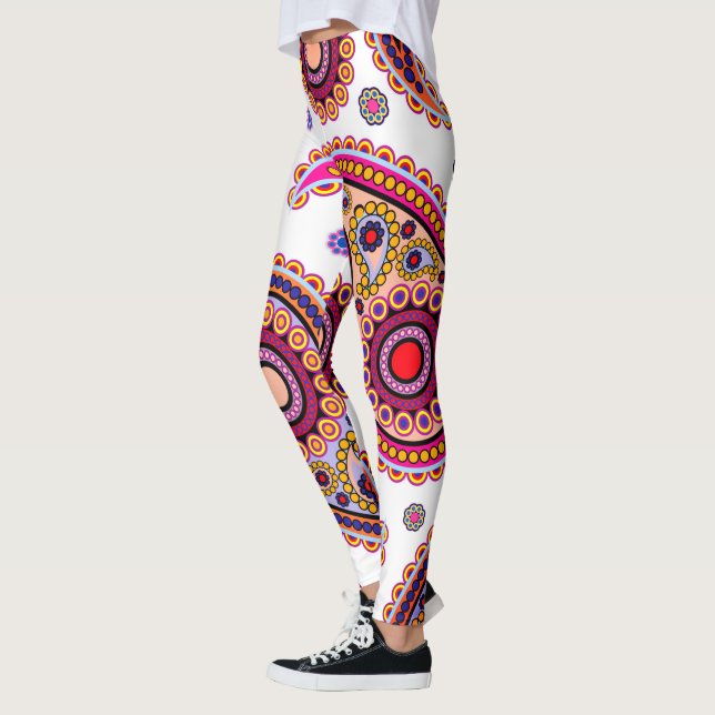 Legging Desenho Elegante de Paisley (Esquerda)