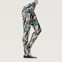 Legging Desenho Geométrico Águia Retro Atômica