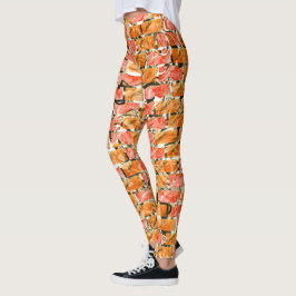Legging Desenho no estilo tijolos com tom de brilho