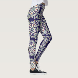 Legging Desenho polonês de cerâmica tradicional
