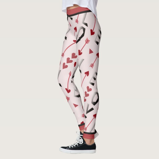 Legging Desenho Romântico Coração, Flecha & Amor (Esquerda)