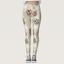 Desenhos do feto de da Vinci