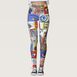Legging Desenhos selvagens do divertimento e originais
