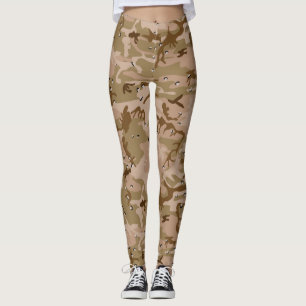 Legging Desert Brown Camouflage Padrão Camo seu