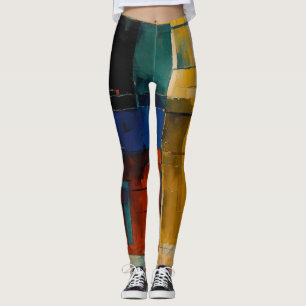 Legging design abstrato