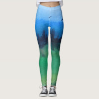 design abstrato e colorido da paisagem