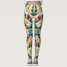 Legging Design abstrato enfileirado