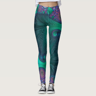 Legging Design abstrato moderno do oceano