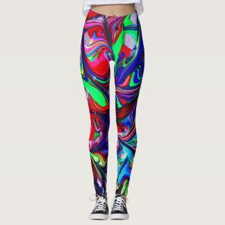 Legging Design abstrato selvagem e louco