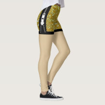 Design Chic com Glitter Sparkle de ouro Zipper Exc