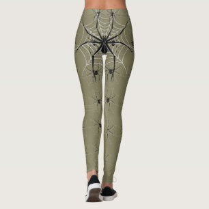 Legging Design das caneleiras da aranha da viúva negra