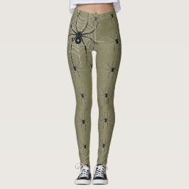 Legging Design das caneleiras da aranha da viúva negra