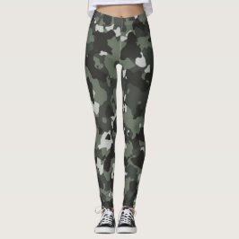 Legging Design das caneleiras da camuflagem