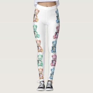 Legging Design das caneleiras dos URSOS de URSINHO por