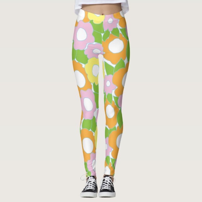 Legging Design das Flores das Pernas (Frente)