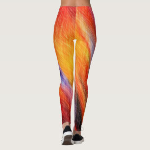 Legging Design de Abstrato de Pernas Sunset