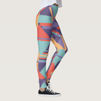 Legging Design de arte geométrica mínima de arte