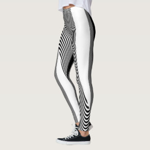 Legging Design de Arte, Leggings, Black E White