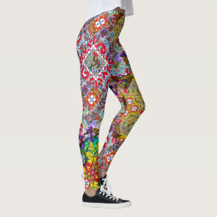 Legging Design de arte popular portuguesa