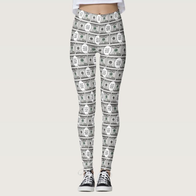 Legging Design de Azulejo Com Sua Imagem Em Imagens de 100 (Frente)