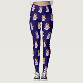 Legging Design de Cachorro Cachorro Astronauta