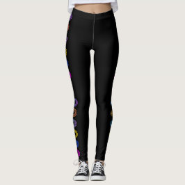 Legging Design de Círculos de Miami