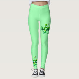 Legging Design de Clover para Rua. Dia de Patrick
