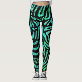 Legging Design de faixa de zebra bonito