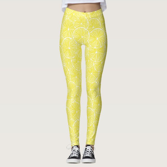Legging Design de fatias de limão (Frente)