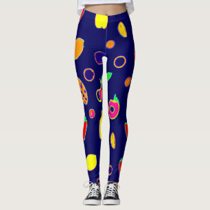 Legging Design de Fiesta de Fruta elétrica