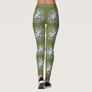 Legging design de flores personalizado