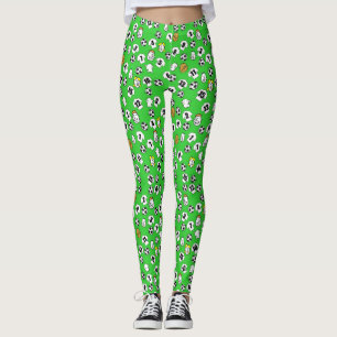 Legging Design de futebol com camisas em branco