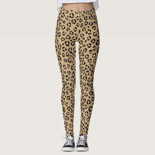 Legging Design de impressão leopardo