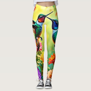 Legging Design de Mágica de Beija-Amarelo