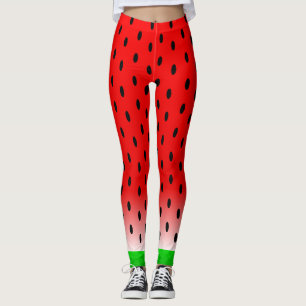 Legging Design de Melancia Legal Na moda